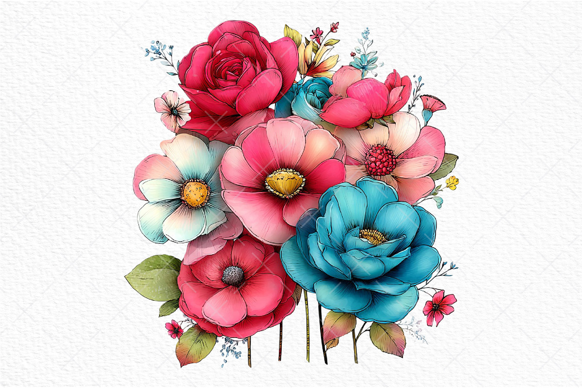 Romantic Roses Valentine's Day Png, an Illustration by Craft Nest (Photo 11 of 11)