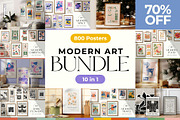 Modern Art | Bundle | 800 Posters, an Object Graphic by Leleka.Store (Thumbnail 1 of 50)