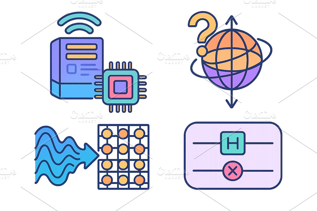 Modern technological elements, a Technology Illustration by ZinetroN