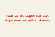 Waffly – A Sweet Handwritten Font, a Handwritten Font by BiancaXavier (Thumbnail 3 of 6)