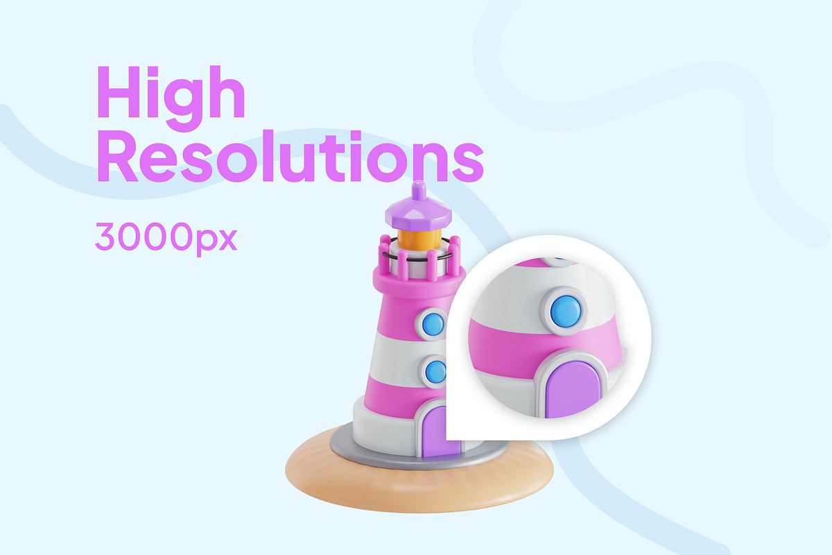 Summer 3D Icon Pack, an Object 3D Model by Nate Studios (Photo 2 of 6)