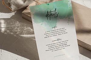 Artistic Invitation Canva Template