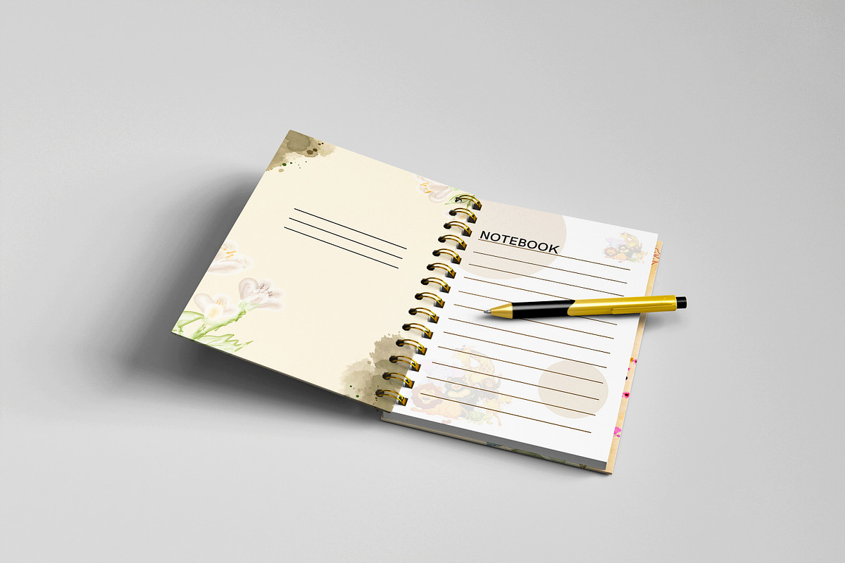 Spiral Notebook Mock-up, a Books & Magazine Mockup by Getdesign (Photo 6 of 8)