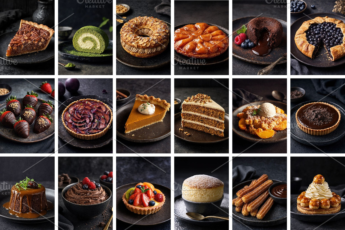 80 Dessert Food Photography Bundle, a Food & Drink Photo by Selenique Studio (Photo 7 of 9)