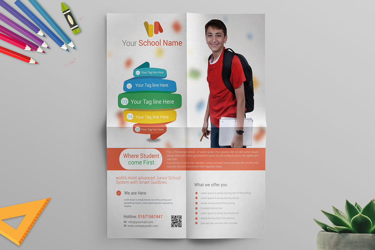 School Flyer Template, a Flyer Template by ideaz_sabbir (Photo 4 of 5)