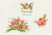 Jars and Tulips. Watercolor Set, a Decorative Illustration by Irina Dolgikh (Thumbnail 7 of 12)