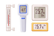 Electronic, mercury thermometers set, an Object Illustration by Good Studio (Thumbnail 2 of 3)