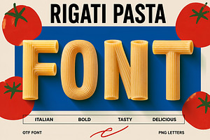 Rigati Pasta Font