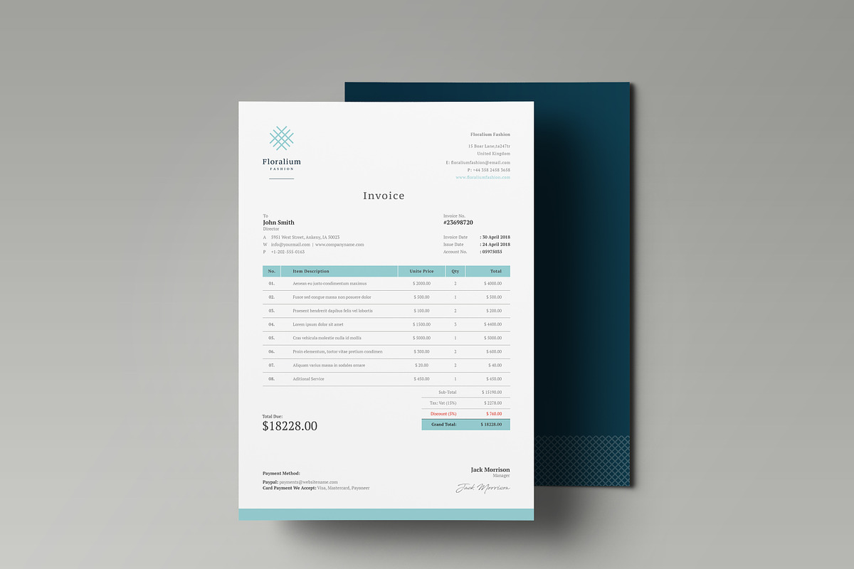 Floralium Corporate Identity, a Stationery Template by ThemeDevisers (Photo 6 of 10)
