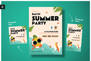 End Of Summer Party Flyer