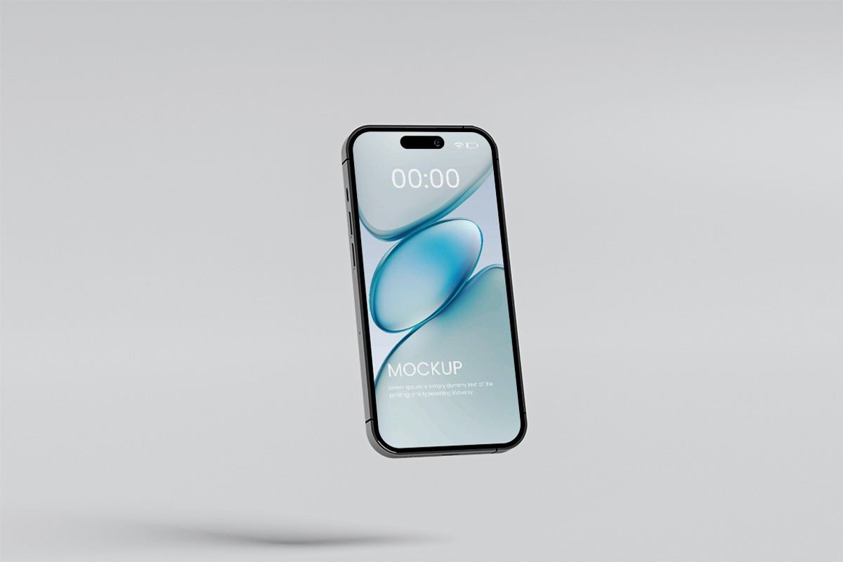 iPhone Mockup, an iPhone Mockup by graphic_keY (Photo 3 of 5)