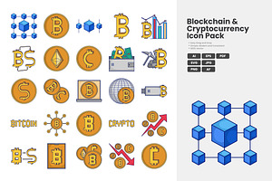 Bitcoin And Cryptocurrency Icon Pack, a Duotone Icon by erifqizeicon
