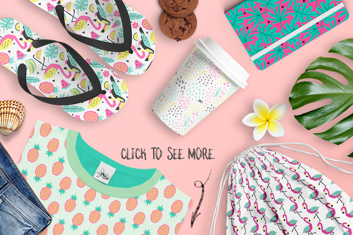 Summer graphic collection, a Texture Illustration by EkaterinaKiriy (Photo 4 of 9)