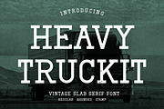 Heavy Truckit - Slab Serif Font, a Slab Serif Font by AQR Studio (Thumbnail 1 of 8)