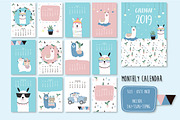 Adorable animal calendar 2# 2019, an Animal Illustration by Piixypeach (Thumbnail 2 of 6)