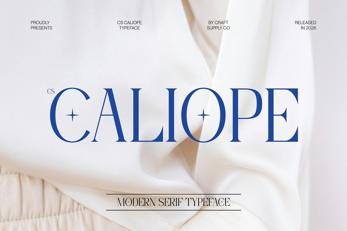 CS Caliope – Aesthetic Font, a Serif Font by Craft Supply Co. (Photo 1 of 8)