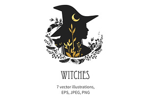 The Witches. Vector Illustrations