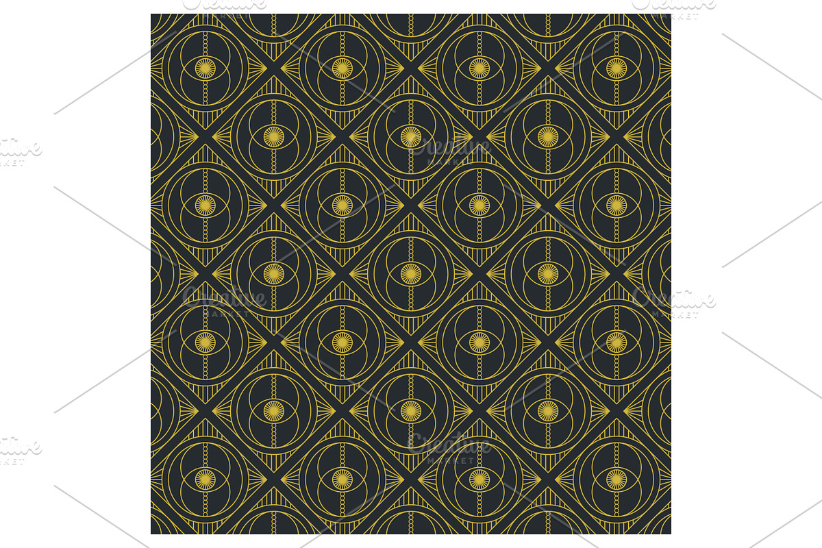 Art Deco Inspired Pattern, a Pattern Graphic by Creative Backgrounds (Photo 1 of 4)