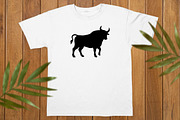 Bull Silhouette SVG, an Animal Illustration by newminddesign (Thumbnail 8 of 10)