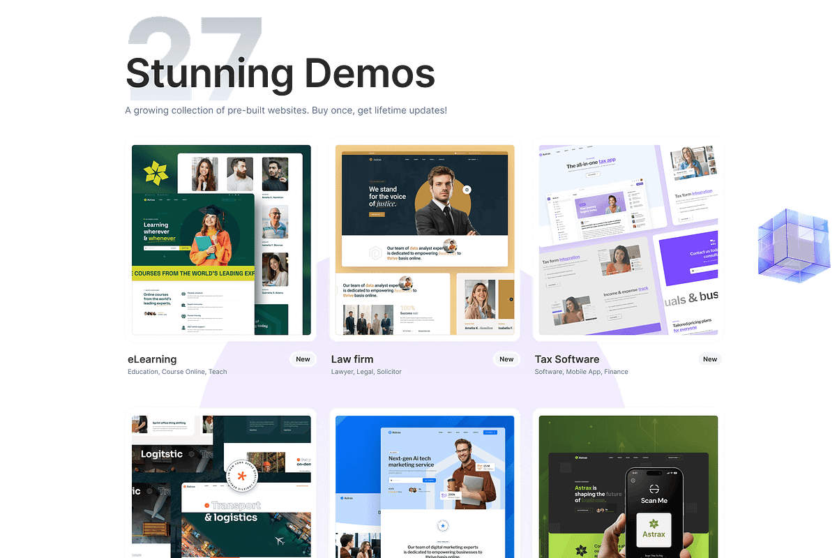 AstraX - a Huge library of HTML, a HTML Template by AliThemes (Photo 2 of 2)