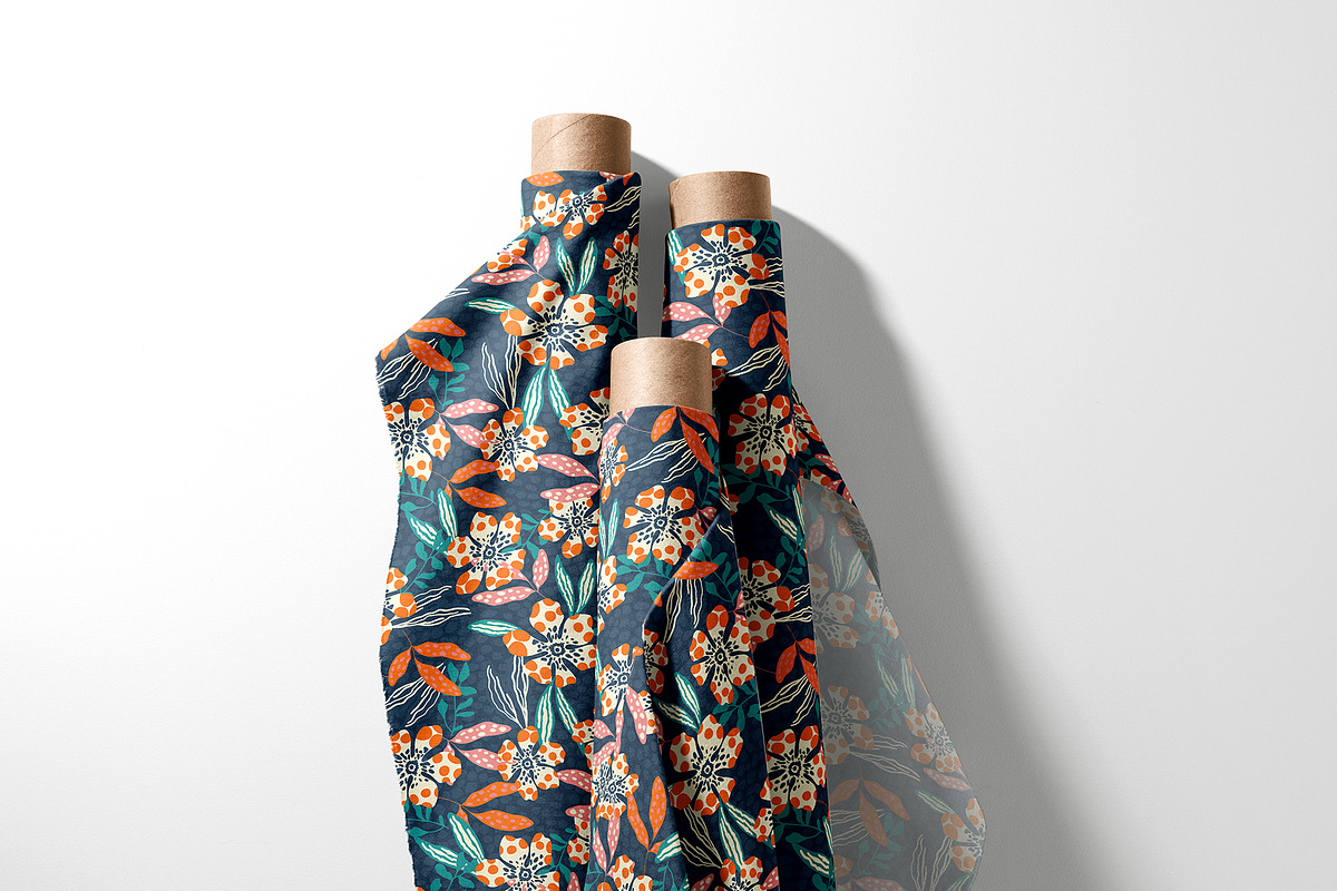 Polka Floral Seamless Pattern, a Pattern Graphic by StudioGlouna (Photo 5 of 9)