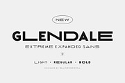 Glendale - Extreme Expanded Sans, a Sans Serif Font by Sarid Ezra (Thumbnail 1 of 7)