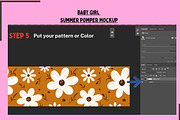 Baby Girl Summer Romper Mockuup, a Hoody Mockup by Nora Gad (Thumbnail 7 of 22)