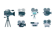 Retro Film Camera Illustration Set, an Object Illustration by studiogstock (Thumbnail 2 of 3)