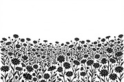 60 Daisy Flower Field Silhouette, a Seasonal Illustration by Amazin_art (Thumbnail 35 of 35)