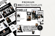 Minimal Wix Studio Landing Page, a Wix Template by AdvertFox (Thumbnail 1 of 9)