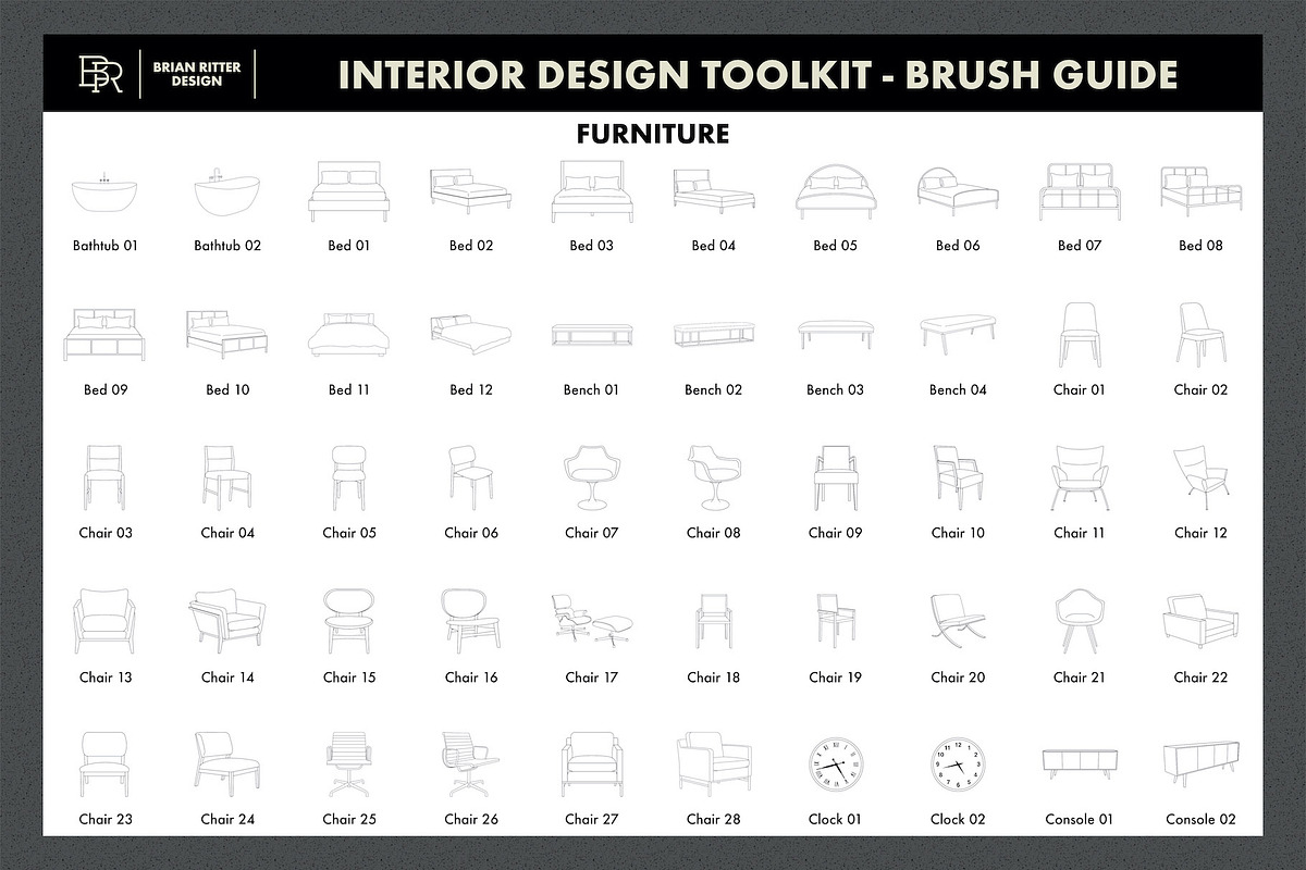 Interior Design Toolkit, a Brush Add-On by Brian Ritter Design (Photo 8 of 13)
