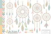 Pastel Tribal Dreamcatchers, an Illustration by Amanda Ilkov (Thumbnail 1 of 4)