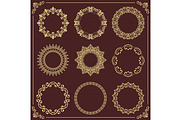 Vintage Big Set of Round Vector, an Illustration by FineArtStudio (Thumbnail 1 of 3)