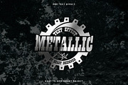 Editable Metallic Metal Text Effect, a Layer Style Add-On by Beast Designer (Thumbnail 1 of 2)