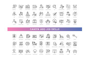 Career and job skills line icons set, an Outline Icon by Tettygreen (Thumbnail 1 of 2)