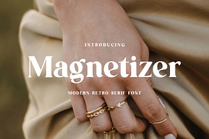 Magnetizer Modern Retro Serif Font