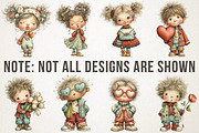 Dreamy Valentine Companions Clipart, a Person Illustration by RobertsArt (Thumbnail 5 of 7)