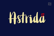 Astrida - Handwritten Brush Font, a Script Font by Designova® (Thumbnail 1 of 10)