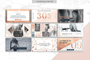 ROSE GOLD | Social Media Pack, a Social Media Template by Marigold Studios (Thumbnail 7 of 13)