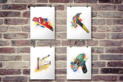 Toolbox Prints 4 Construction Tools, an Illustration by ColorfulNest (Thumbnail 1 of 7)