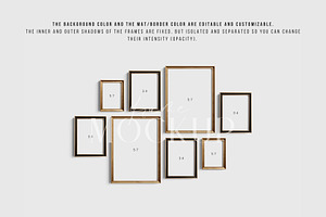 Gallery Wall Mockup Set Of 8 16