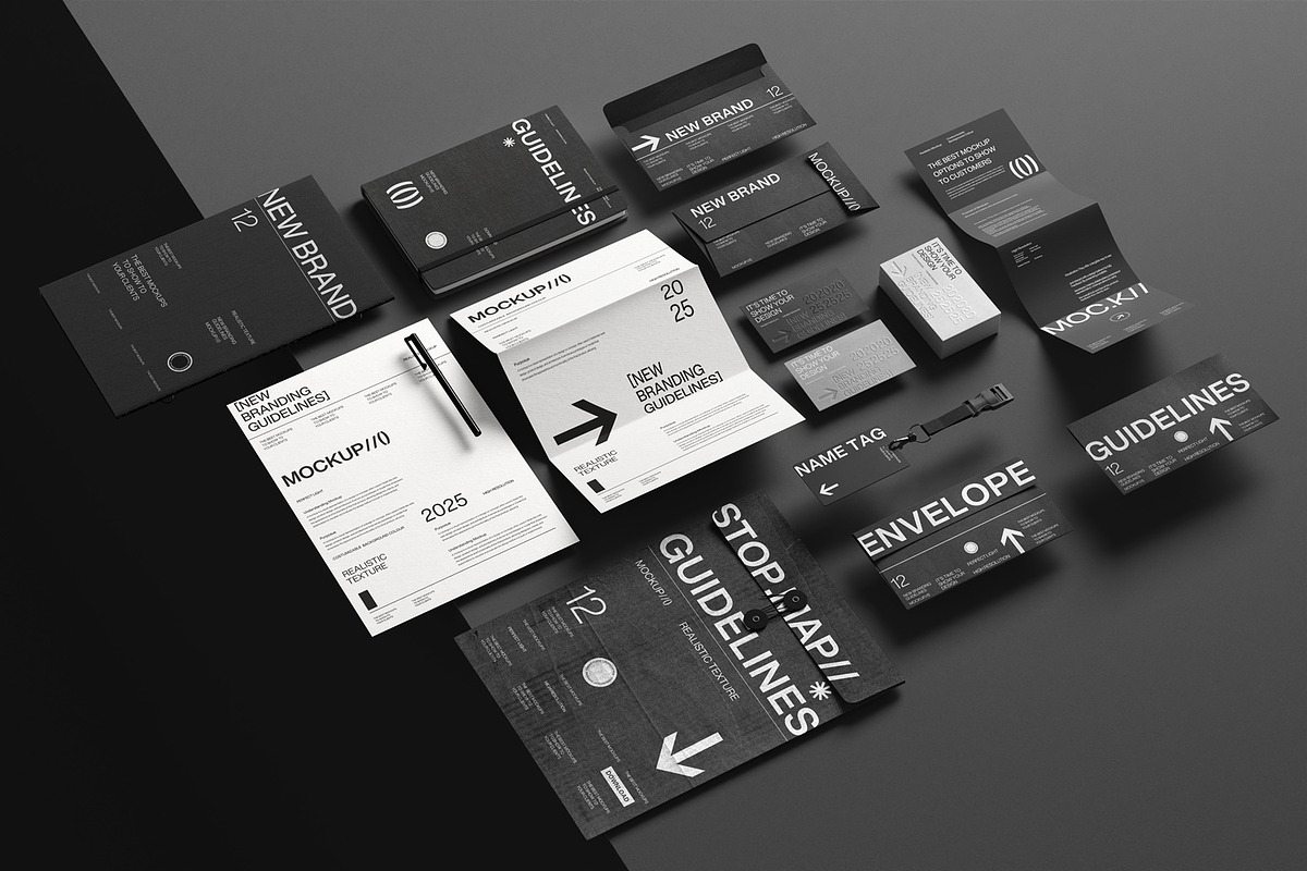 Modern Stationery Branding Mockup, an Advertising Mockup by East Gallery (Photo 5 of 15)