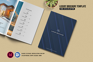Luxury Brochure Template, a Brochure Template by Template Shop