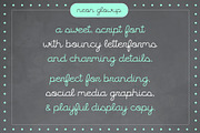 Neon Glowup by Emily Ann Hill, a Script Font by Emily Ann Hill Type Co. (Thumbnail 3 of 4)