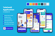 Telehealt App Mobile UI KIT, an App Template by UICreative (Thumbnail 1 of 4)