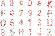 Candy Cane Christmas Alphabet, an Illustration by Designking (Thumbnail 2 of 5)