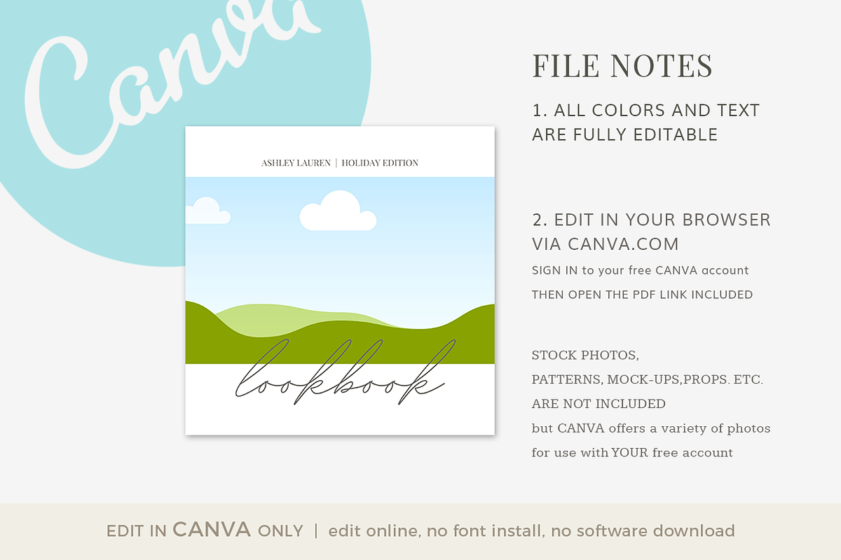 Lookbook Template CANVA, a Magazine Template by Digiluxe (Photo 2 of 5)