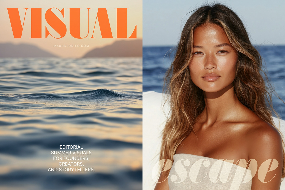 Serene Summer Beach Stock Images, a Beauty & Fashion Photo by Make Stories Studio (Photo 6 of 12)
