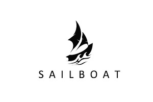 Fishing boat sailboat logo design, a Branding & Logo Template by Maylianaw28