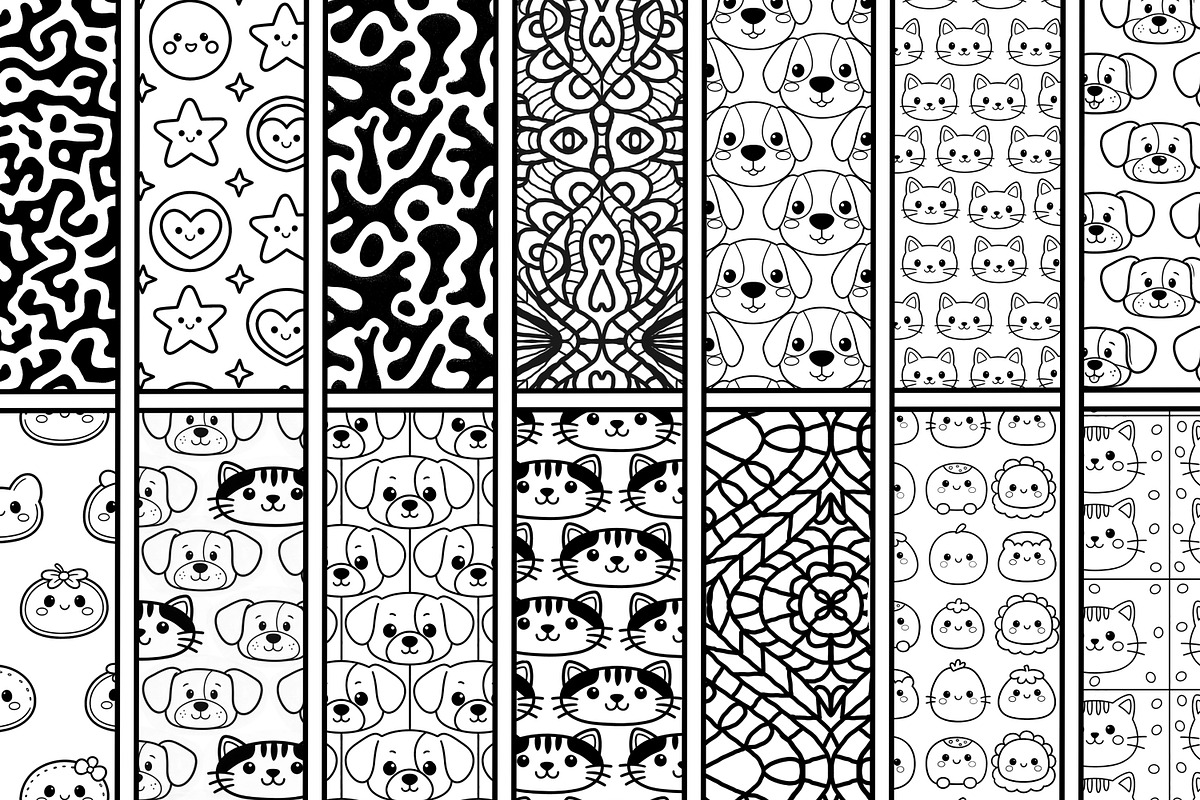 56 Unique Procreate Pattern Brushes, a Brush Add-On by Heather Green Designs (Photo 4 of 11)